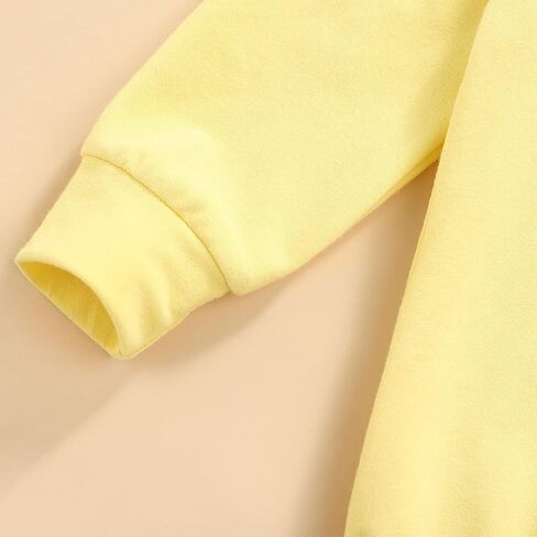 Toddler Baby Banana Outfit Infant Banana Costume Long Sleeve Yellow Fruit Romper Hooded Pullover Girl Boy Clothes in Saudi Arabia