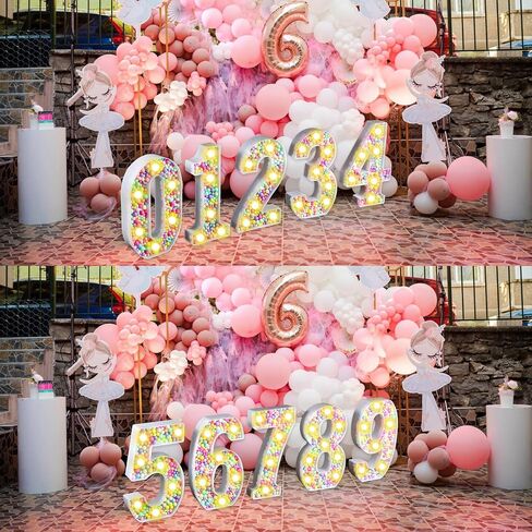 Light Up Letter M - Mosaic LED MARQUEE LETTER SIGN MACARON 3D RAINBOW TABL in Saudi Arabia
