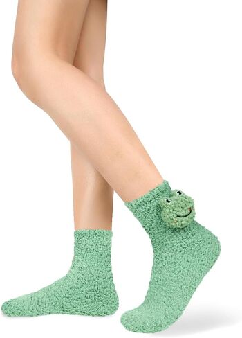 Benefeet Sox Womens Girls Fuzzy Socks Cute Animal Cozy Soft Socks Funny Comfy Fluffy Slipper Socks Thick Plush Sleeping Socks in Kuwait