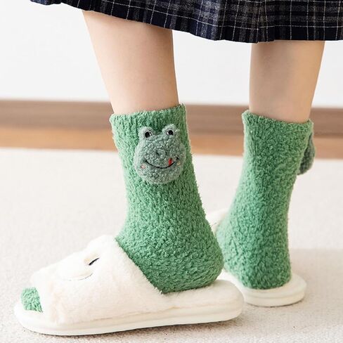 Benefeet Sox Womens Girls Fuzzy Socks Cute Animal Cozy Soft Socks Funny Comfy Fluffy Slipper Socks Thick Plush Sleeping Socks in Kuwait