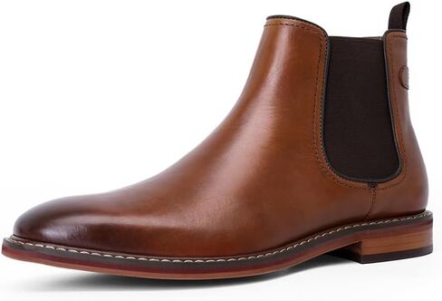 DESAI Black Chelsea Boots Genuine Calf Leather Bottom Outsole Calf Leather Upper Leather Inner Handmade Boot Shoes for Men. in Kuwait