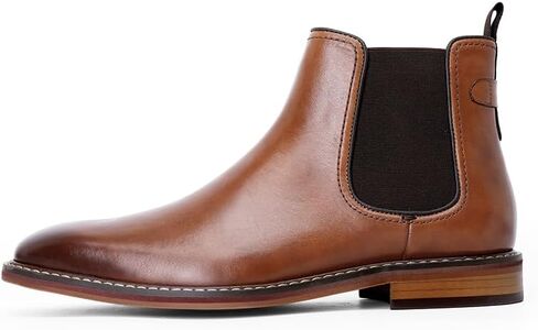 DESAI Black Chelsea Boots Genuine Calf Leather Bottom Outsole Calf Leather Upper Leather Inner Handmade Boot Shoes for Men. in Kuwait
