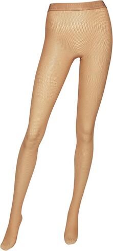 Wolford العشرينات الجوارب Econyl للنساء مستدامة شبكة صيد السمك الصغيرة مع حزام الشعار المرن in Kuwait
