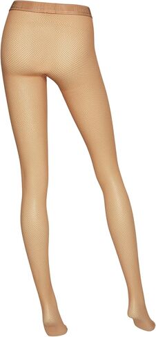 Wolford العشرينات الجوارب Econyl للنساء مستدامة شبكة صيد السمك الصغيرة مع حزام الشعار المرن in Kuwait
