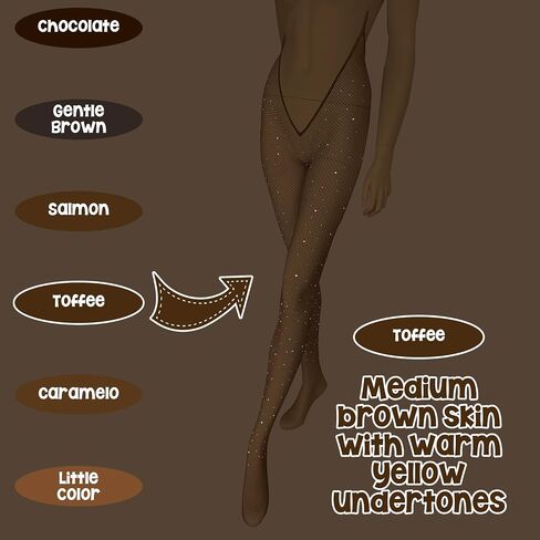 High Side VCUT Carnival Stockings | V-Cut Carnival Fishnet Tights for Black Brown Women | Choose Color in Kuwait