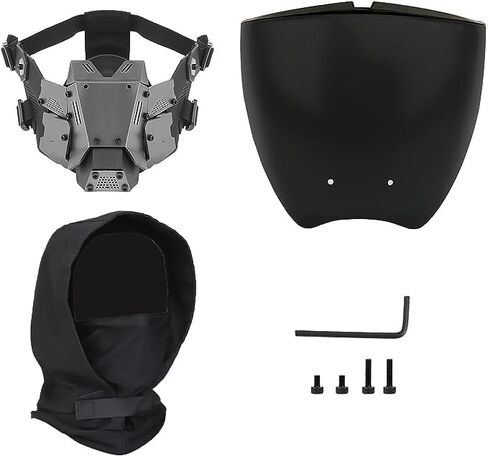Cosplay Cyber ​​Punk Mask Rogue Cowl Hood Scarf Balaclava Punk Face Come Costume Techwear for Men Halloween Party in Kuwait