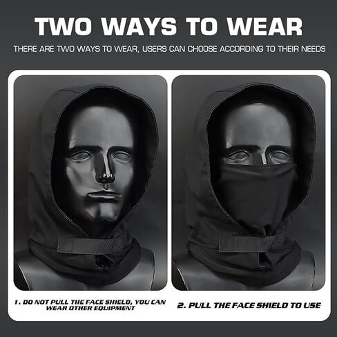 Cosplay Cyber ​​Punk Mask Rogue Cowl Hood Scarf Balaclava Punk Face Come Costume Techwear for Men Halloween Party in Kuwait