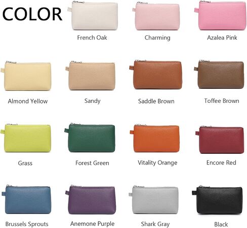PU Leather Makeup Simple and Convenient Handbag Small Exquisite Storage Bag (Pu/Brussels Sprouts) in Saudi Arabia