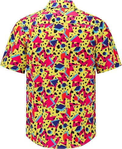 Mens Hawaiian Shirts and Shorts Set 2 Pieces Beach Outfits Summer Vacation Tropical Suit with Bucket Hats in Saudi Arabia