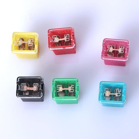 36 PCS CAR Vuses الصمامات الصمامات للسيارات مجموعة التشويش المنخفضة المظهر الجانبي القياسي على شكل خرطوشة صغيرة الشكل 20A 30A 40A 50A 60A 80A FOR FORD CHEVY/GM NISSAN TOYOTA CARCES CARS و SUVS in Kuwait