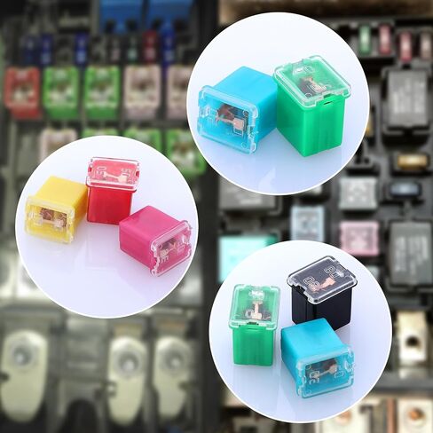 36 PCS CAR Vuses الصمامات الصمامات للسيارات مجموعة التشويش المنخفضة المظهر الجانبي القياسي على شكل خرطوشة صغيرة الشكل 20A 30A 40A 50A 60A 80A FOR FORD CHEVY/GM NISSAN TOYOTA CARCES CARS و SUVS in Kuwait