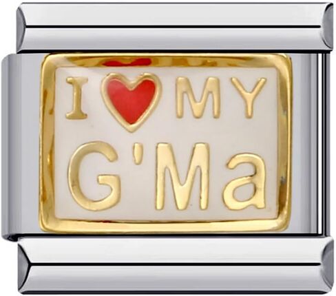 9mm Charm for Italian Charm Bracelet, Stainless Steel DIY Jewelry Chain Links,Family in Saudi Arabia