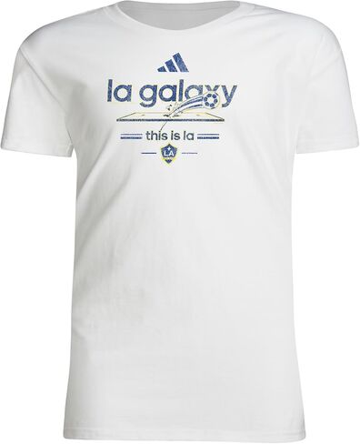 adidas Kids' Los Angeles Galaxy Vintage World Pre-Game Short Sleeve T-Shirt in Saudi Arabia