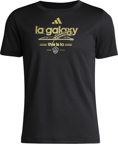 adidas Kids' Los Angeles Galaxy Vintage World Pre-Game Short Sleeve T-Shirt in Saudi Arabia