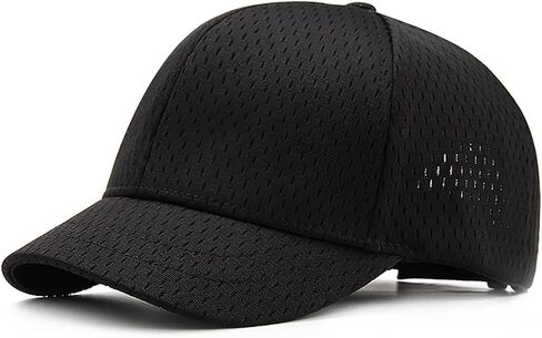 Men's Short Brim Baseball Cap Summer Thin Breathable Sports Snapback Caps for Women Adjustable Unisex Sun Hats Q0987 in Kuwait