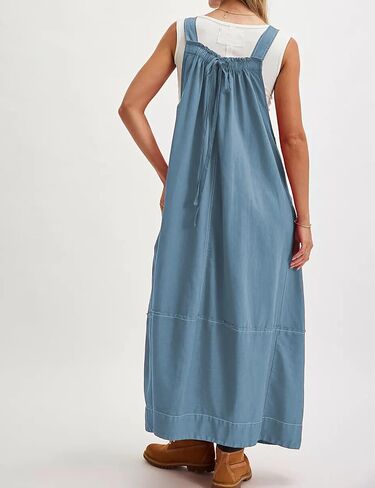 Yeokou Womens Comple Dress Cotton Barrel Midi Travel Dress Dress in Kuwait