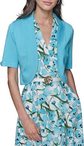Karl Lagerfeld Paris Women's Cropped Short Sleeve Shrug in Saudi Arabia