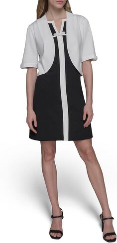 Karl Lagerfeld Paris Women's Cropped Short Sleeve Shrug in Saudi Arabia