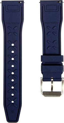 سوار ساعة مطاطي FKM - متوافق مع IWC Schaffhausen - حزام ساعة سريع التحرير 20 مم، 22 مم in Kuwait