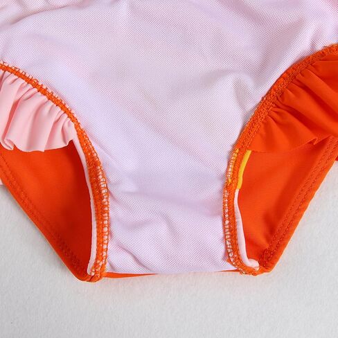 Toddler Girl Swimsuit Color Block Swimwear Girls Beach Bathing Suit Two Pieces Bikini Set 1-6 Years in Saudi Arabia