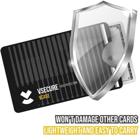 RFID Card Holder, Set of 5 RFID Blocking Sleeves, Credit Card Holder, Debit Card Cover (Elegant Black) in Saudi Arabia