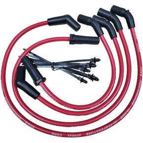 Milwaukee 8 ، Red 10mm Slop Slop Wires متوافقة مع Harley Davidson Touring 2017-2023 M8 Road King/Street Glide FLHX Tons-17M8FLH-RD-10MM