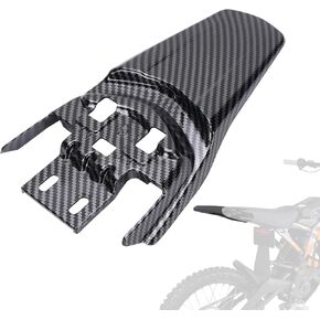 Motorcycle Rear Seat Mudguard, Rear Fenders,High Flexibility, Carbon Fiber Pattern,Water Transfer Printing for Surron Electric Dirt Bike Light Bee X,Light Bee S,X160,X260