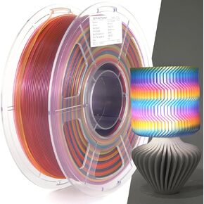 Clear 3D Printer Filament 1.75mm, High Speed PLA Filament for 30-300mm/s, High Light Transmittance Clear PLA Filament, Transparent PLA Filament 1kg(2.2lbs) Spool