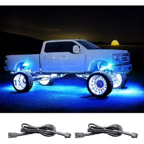 LED Rock Light Extension Wire 4 PCS ، 47 بوصة 4 دبوس 4 دبوس كابل امتداد ، Neon Kits RGB LED LED Cable للشاحنات ATV UTV