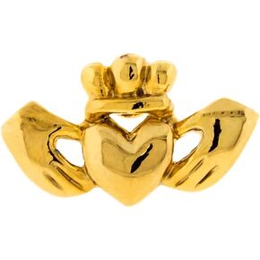 Pierced Owl 16GA 316L Stainless Steel Claddagh Barbell Stud