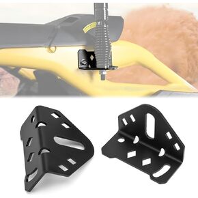 WeiSen 2pcs UTV Roll Cage Whip Light Mount Bracket for Cargo Reverse Brake Strobe Pod Lights Compatible with Can Am Maverick R /Max All Models 2024-2025