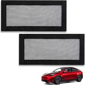 2Pcs for Tesla Model 3/Y Backseat Air Vent Cover 2025-2016 Accessories,Rear Under Seat Air Grille Condition Outlet Protector with Upgraded Mesh Cloth and Velcro