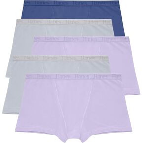 Hanes Women's Originals Supersoft Boxer Briefs Pack, Panties, Viscose from Bamboo Underwear, 5-Pack