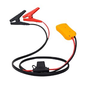 كابلات قفز لبدء تشغيل محول بطارية DeWalt 20V مع الصمامات الآمنة 3pcs و 8awg 6.56 قدم لبداية DeWalt ، استخدم لبدء ركوب جزازة وبدء قفزة السيارة (بدون بطارية)