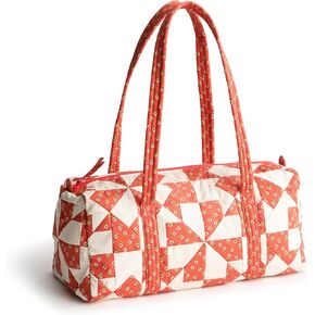 Vera Bradley Premium Cotton Small Original Duffel, Poppy Patchwork