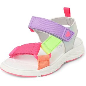 The Children's Place Girl's Baby Toddler Sporty Sandals with Adjustable Straps