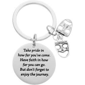Drama Jewelry Theatre Gifts for Him Her Women Men Drama Student Graduation Drama Mask Keychain