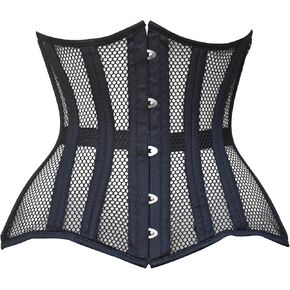 Heavy Duty Waist Training Corset Double Steel Boned Underbust Cincher for Women Tummy Control Posture Support
