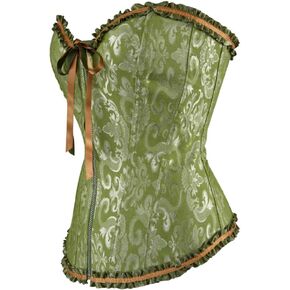 Women's Party Embroidered Zip Corsets Bustiers Top