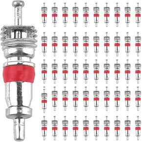 ZukoCert 100pcs مجموعة صمامات عالمية ، جوهر صمام الإطارات ، جوهر Presta Valve ، نوى جذعية الصمامات العالمية للسيارات والشاحنات والدراجات النارية والدراجات