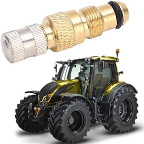 Tractor Air Liquid Valve Stems 10PCS, Air Liquid Tubeless Tire Valve Stem Stainless Brass Stem TR218A CH3 Core Housings Replacement, Tractor Tire Stem with Leakproof Rubber