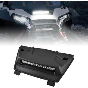 LED Turbo Hood Scoop Compatible with 2024 2025 Polaris RZR XP 1000/ XP 4 1000 Accessories, Sport Hood Scoop Replacement Air Intake Kit PP Material Impact Resistant RZR Hood Accessories