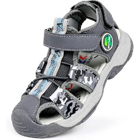 FANTURE Kids Athletic Sandals Closed Toe Lightweight Boys Girls Outdoor Summer Sports Shoes