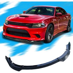 الشفة الأمامية المصد الأمامية متوافقة مع 2015-2023 دودج تشارجر SE RT SRT GT الوفير الأمامي الشفاه المفسد الرياضي على طراز ABS ABRIN