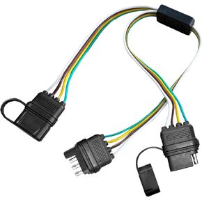Universal 4 Way Flat y-splitter Plugter Adapter Lights and LED BANGATE LIGH