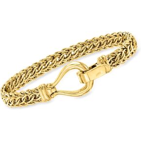 Ross-Simons 18kt Gold Over Sterling Cestina-Link Bracelet