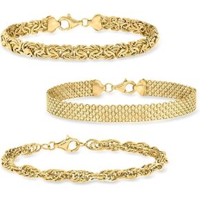 Ross-Simons Jewelry Set: 3 Link Bracelets