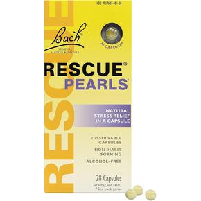 Bach Rescue Pearls Natural Stress Relief ,28 Capsules