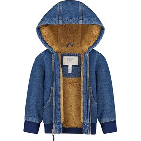 LONDON FOG Boys' Hooded Sherpa-Lined Bomber Jacket