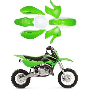 ABS KLX110 Plastic Fairing Kit - Motorcycle Fender Fairing Body Work Kit Set For KLX-110 KLX110 2002-2013 KX-65 KX65 2000-2013 DRZ-110 DRZ110 2003-2005 Dirt Pit Bike